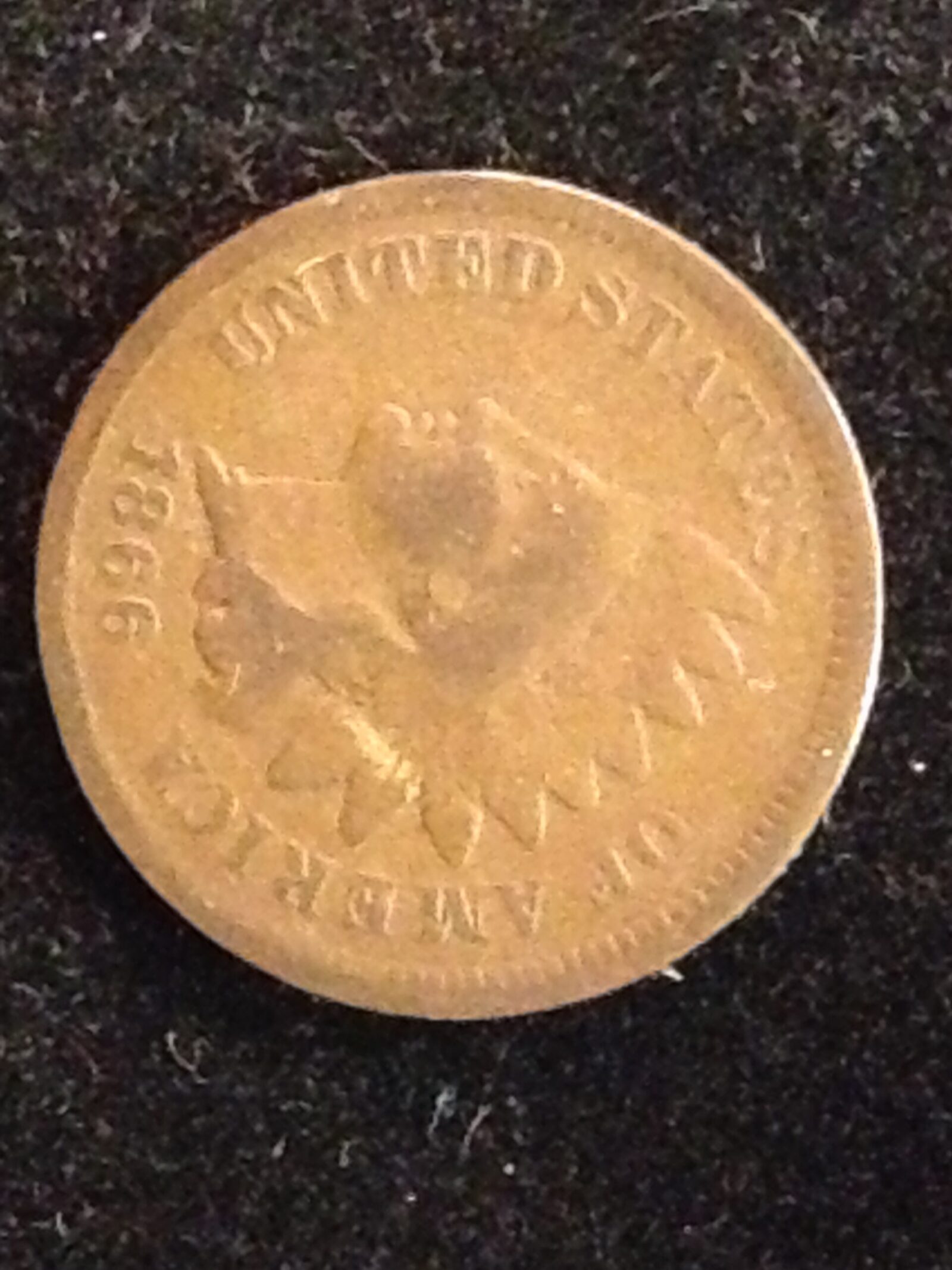 1866 Indian Cent AG/G