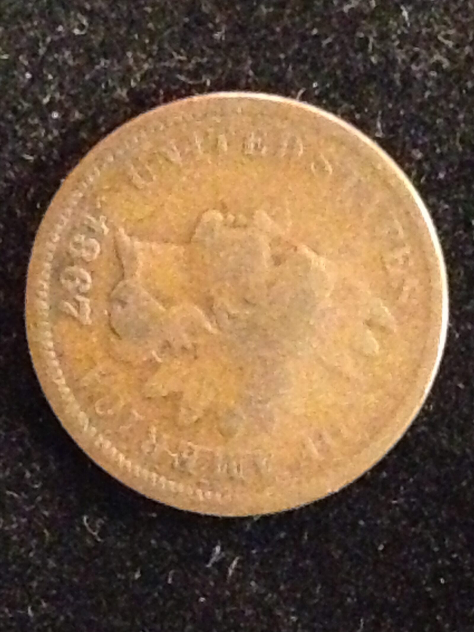 1867 Indian Cent AG/G