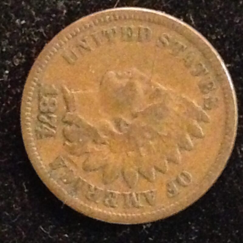 1874 Indian Cent G