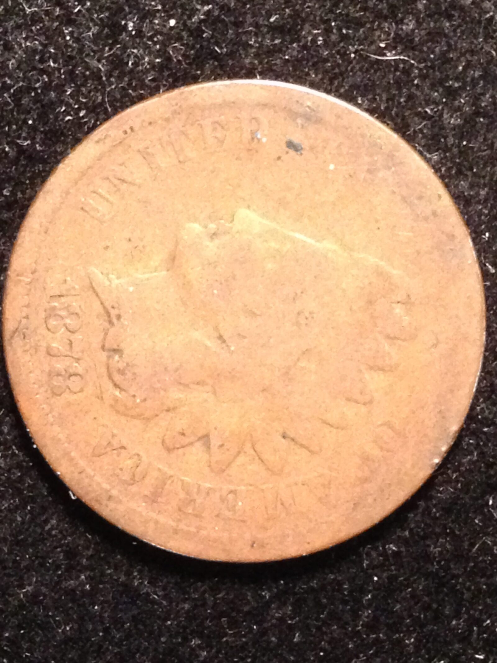 1878 Indian Cent AG/G