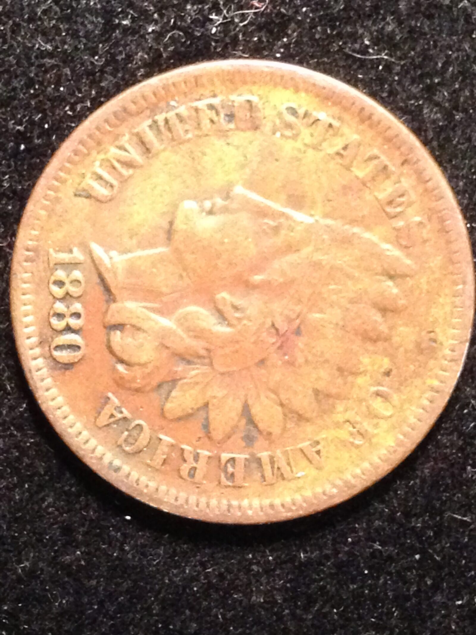 1880 Indian Cent VF