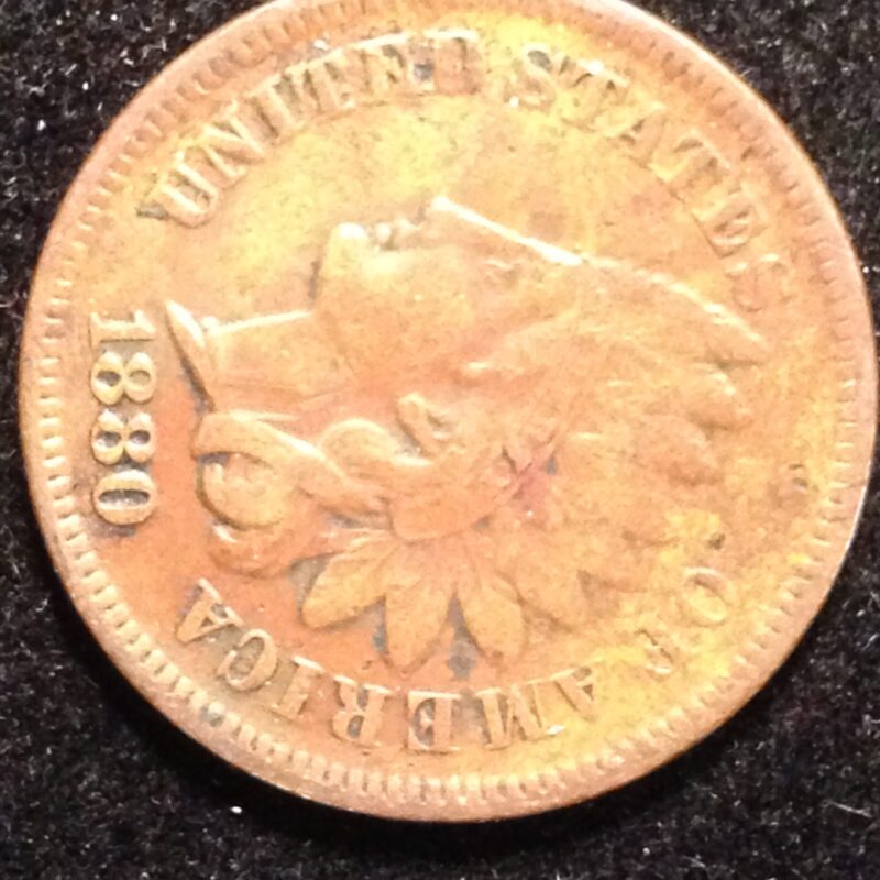 1880 Indian Cent F