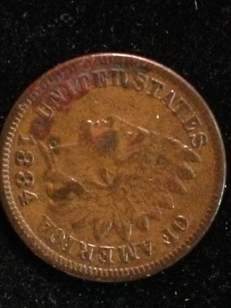 1884 Indian Cent VF