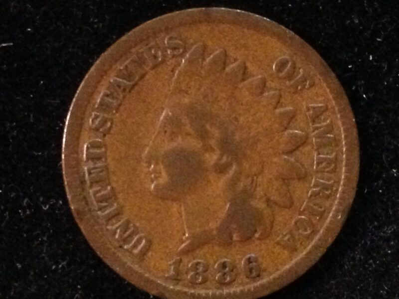 1886 Ty I Indian Cent F