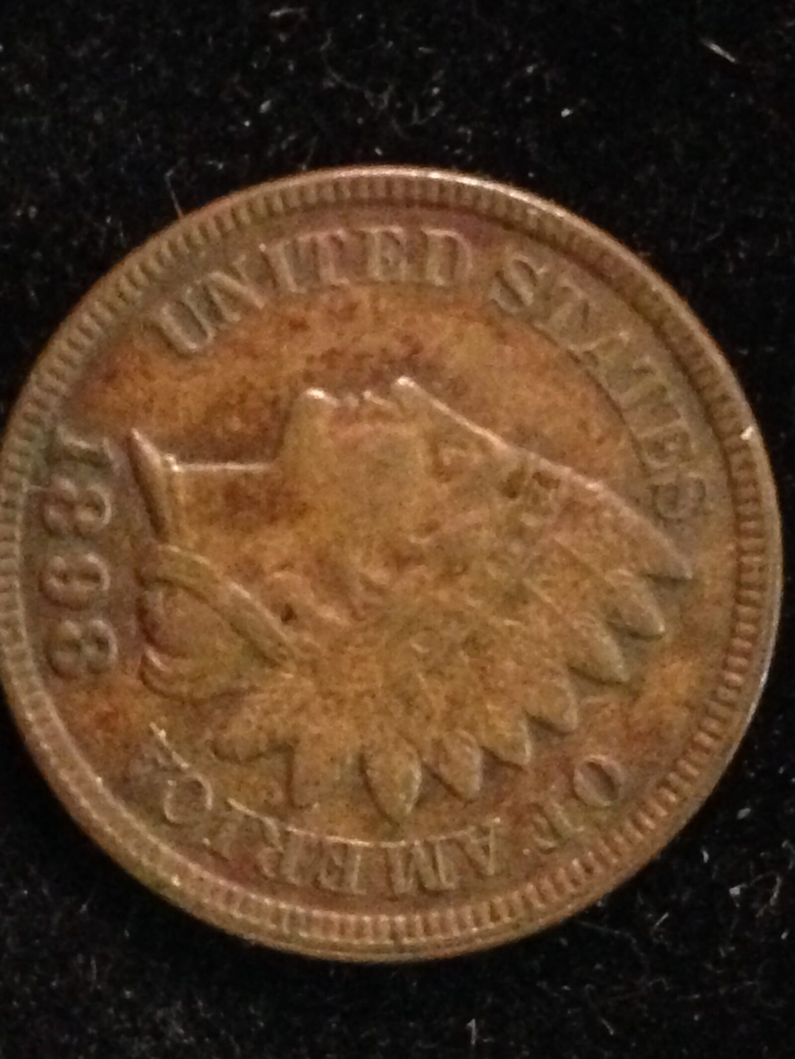 1898 Indian Cent F