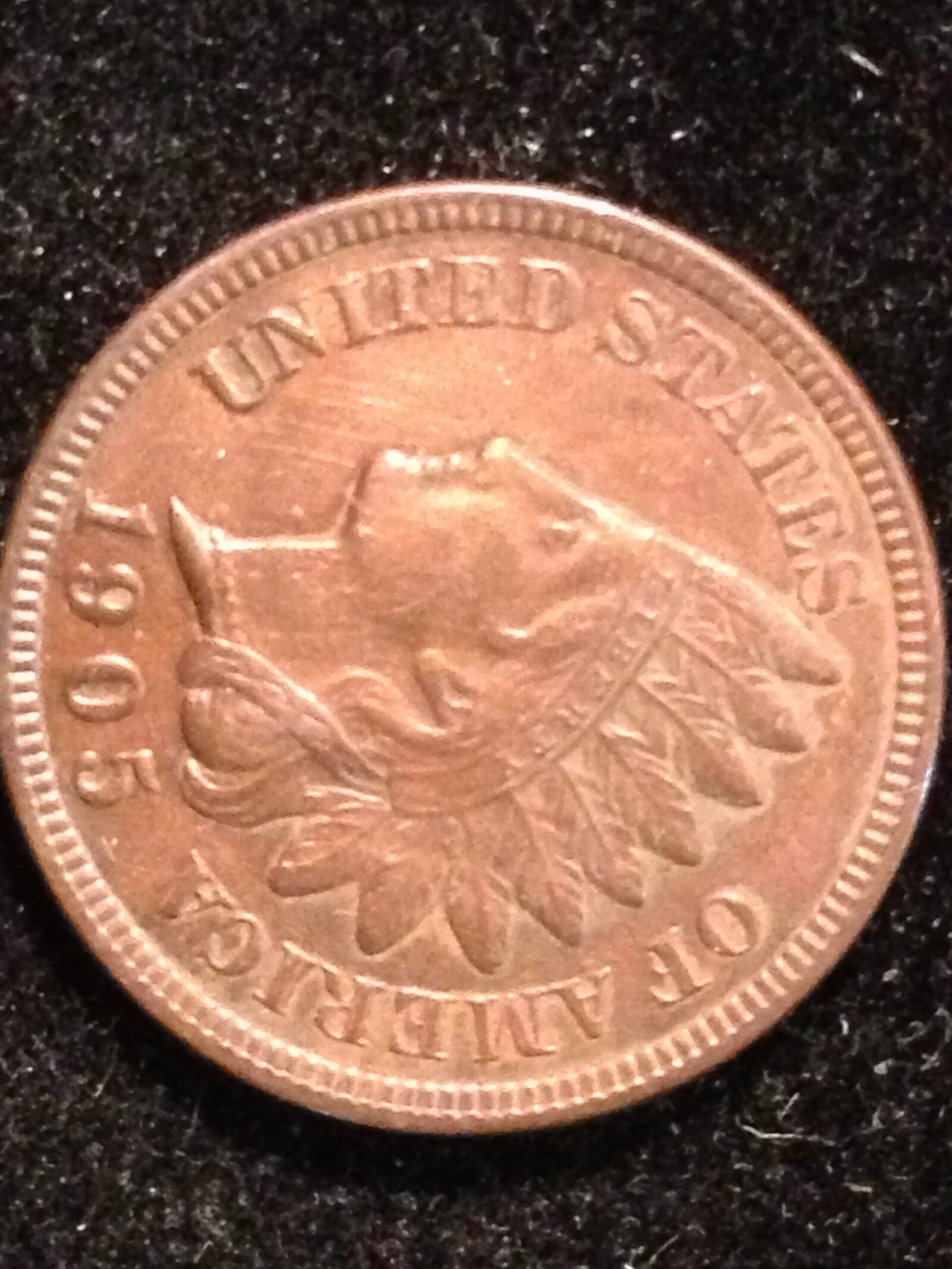 1905 Indian Cent F
