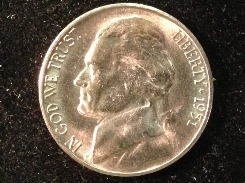 1951-S Jefferson Nickel Gem BU