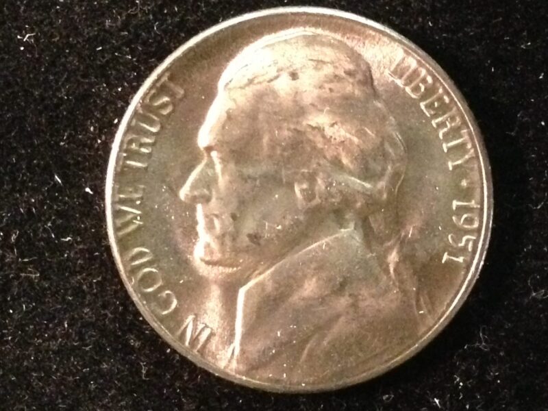 1951-D Jefferson Nickel Gem BU