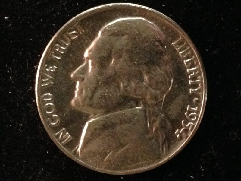 1954-D Jefferson Nickel Gem BU