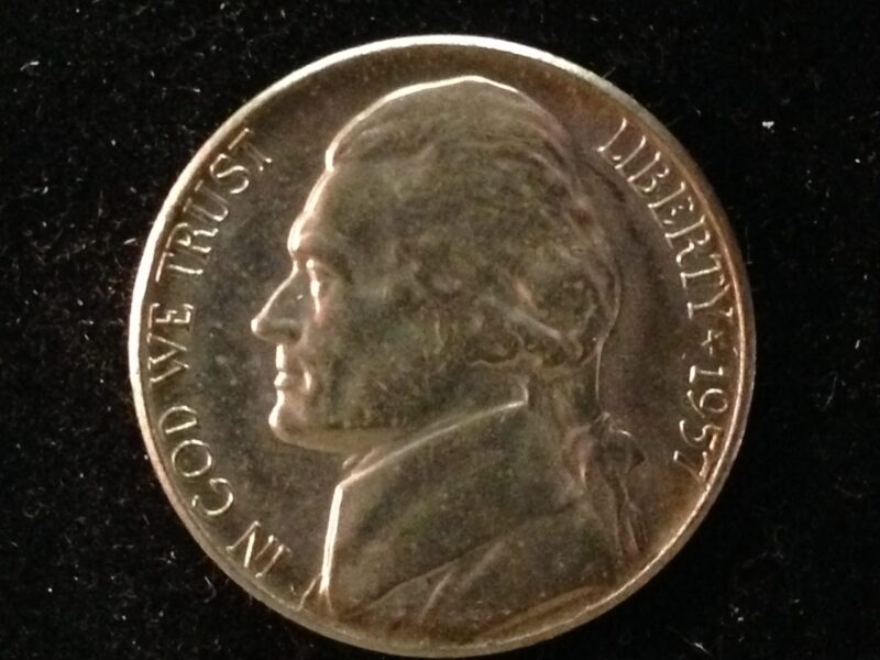 1957-D Jefferson Nickel Gem BU