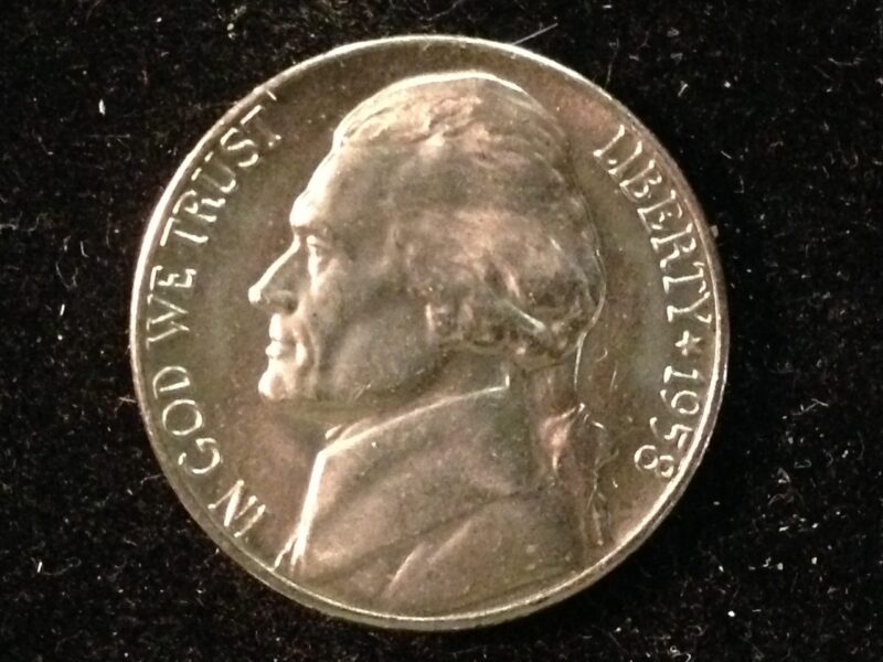 1958-D Jefferson Nickel Gem BU