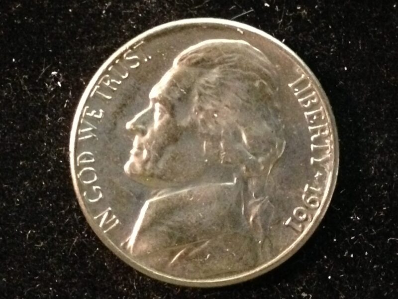 1961-D Jefferson Nickel Gem BU