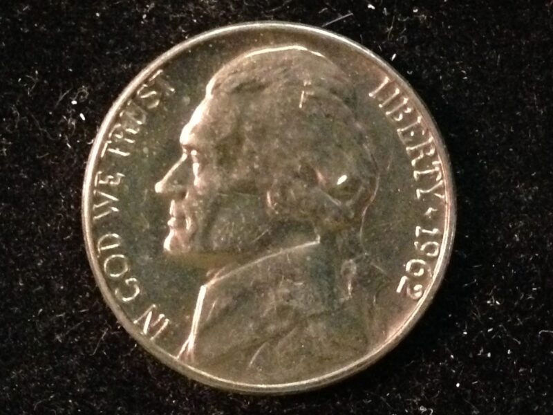 1962 Jefferson Nickel Gem BU