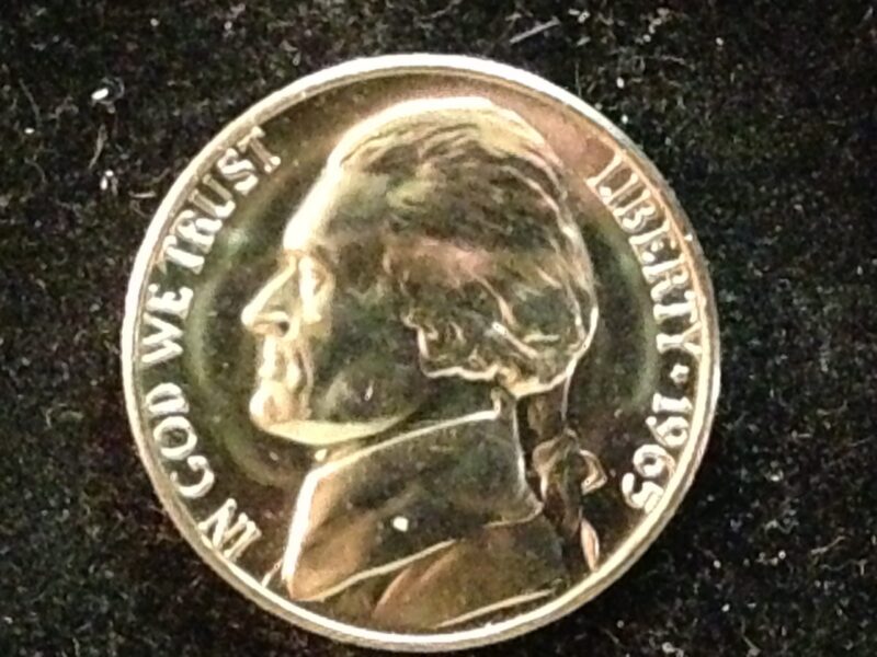 1965 SMS Jefferson Nickel Gem BU