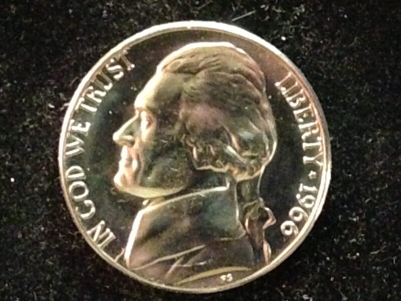 1966 Jefferson Nickel Gem BU