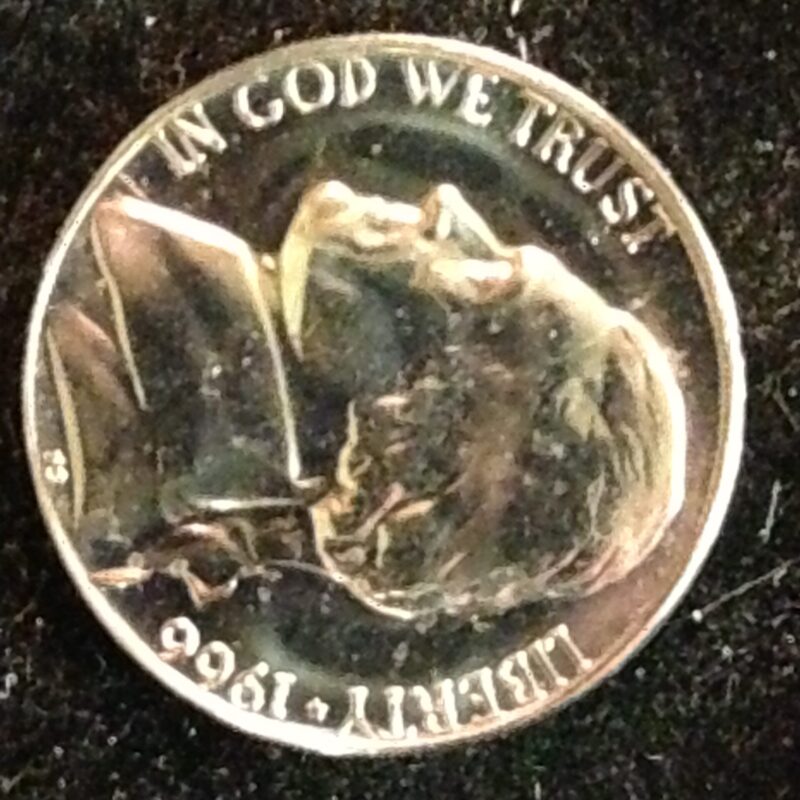 1966 SMS Jefferson Nickel Gem BU