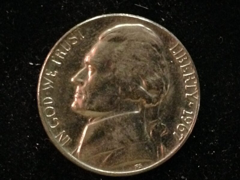 1967 Jefferson Nickel Gem BU