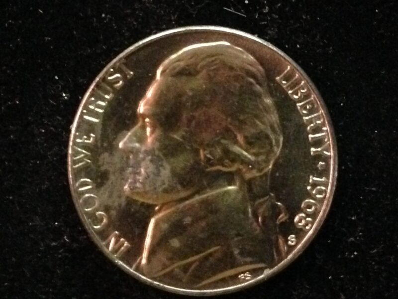 1968-S Jefferson Nickel Gem BU