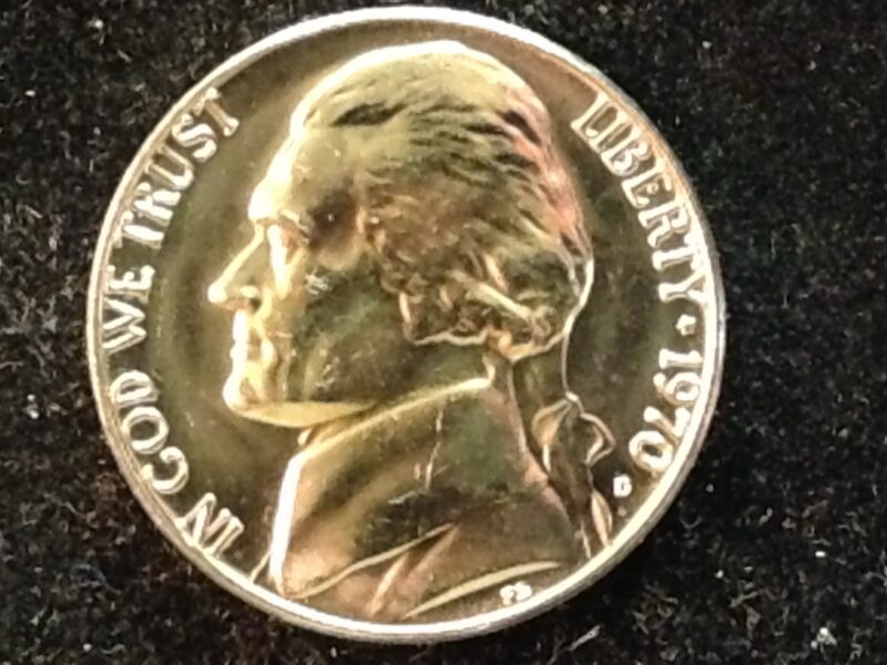 1970-D Jefferson Nickel Gem BU