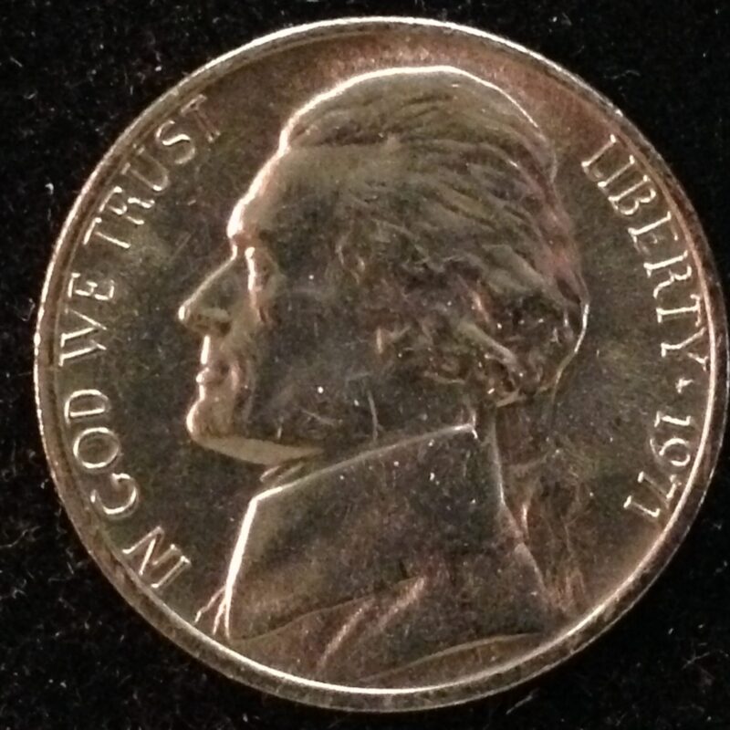 1971 Jefferson Nickel Gem BU