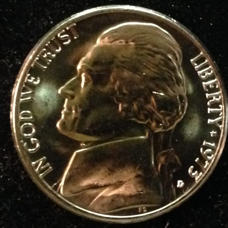 1973-D Jefferson Nickel Gem BU