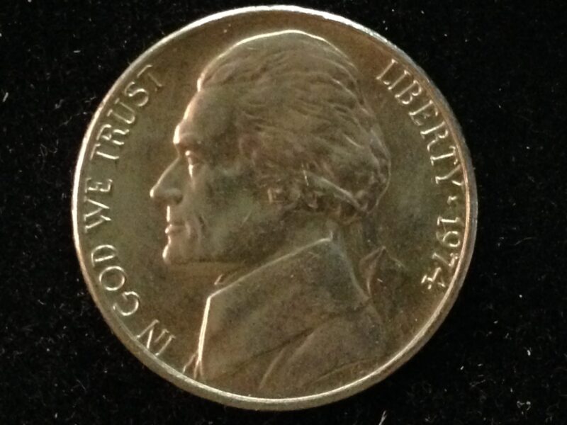 1974 Jefferson Nickel Gem BU