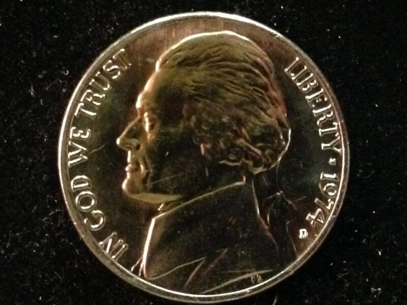 1974-D Jefferson Nickel Gem BU
