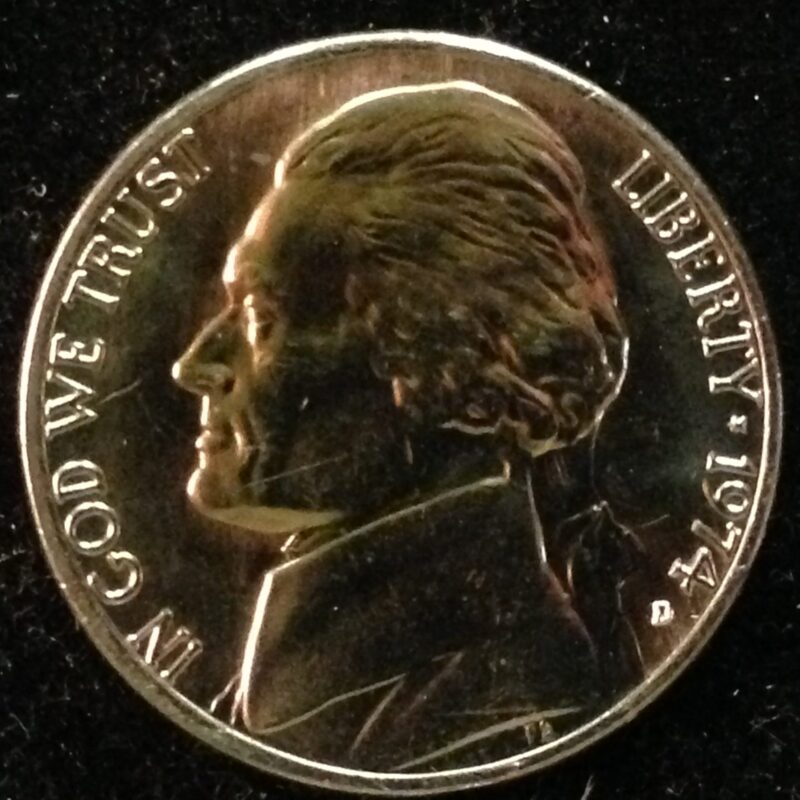 1974-D Jefferson Nickel Gem BU