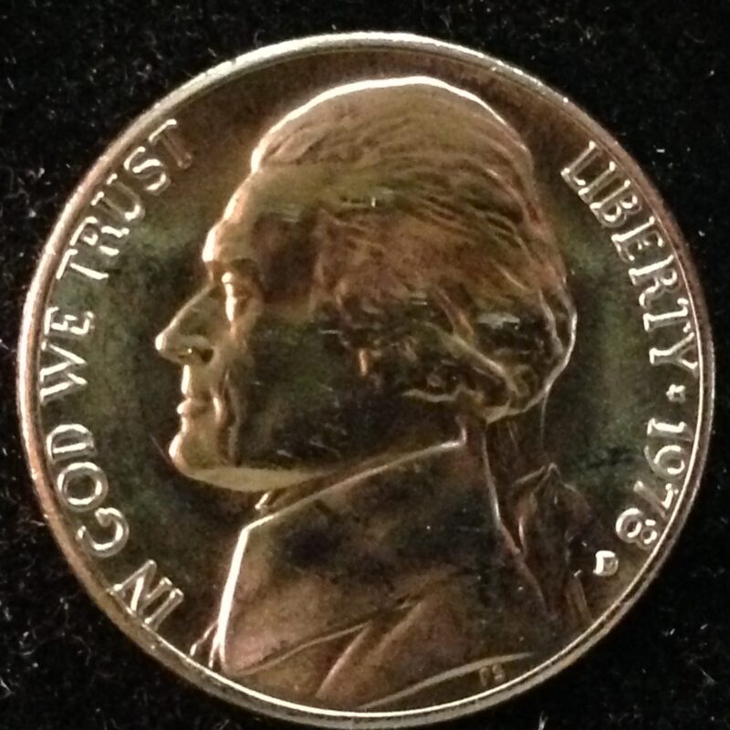 1978-D Jefferson Nickel Gem BU