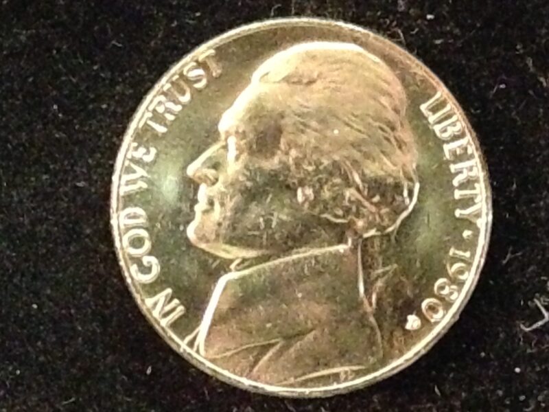 1980-D Jefferson Nickel Gem BU