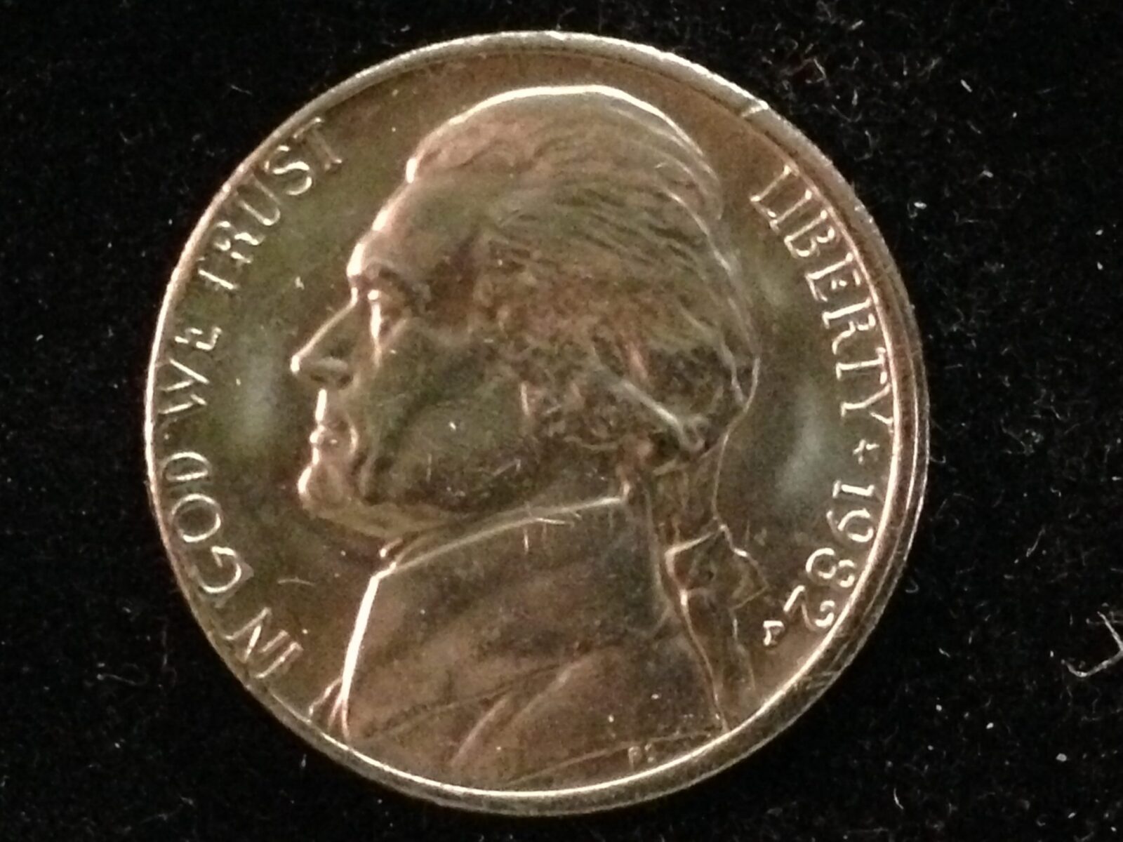 1982-P Jefferson Nickel Gem BU