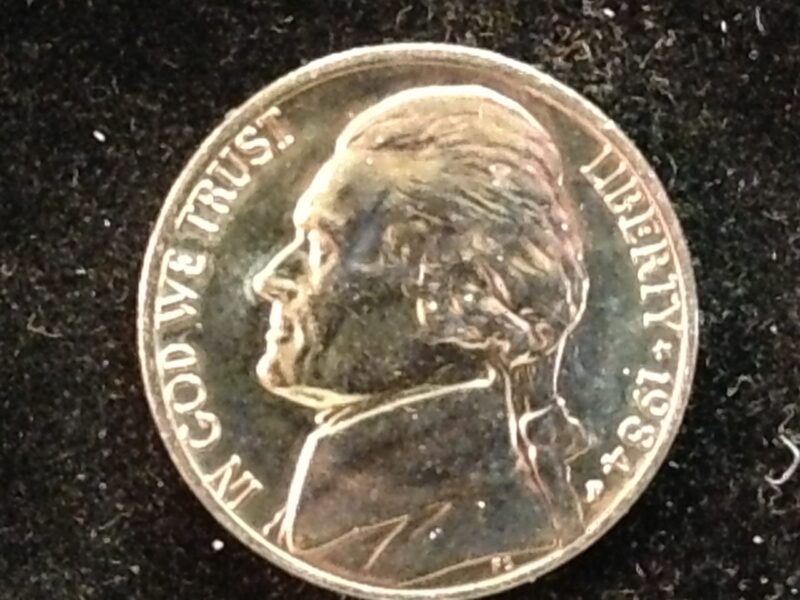 1984-P Jefferson Nickel Gem BU