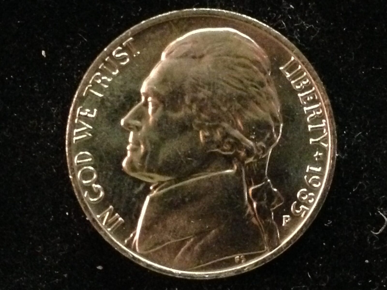 1985-P Jefferson Nickel Gem BU