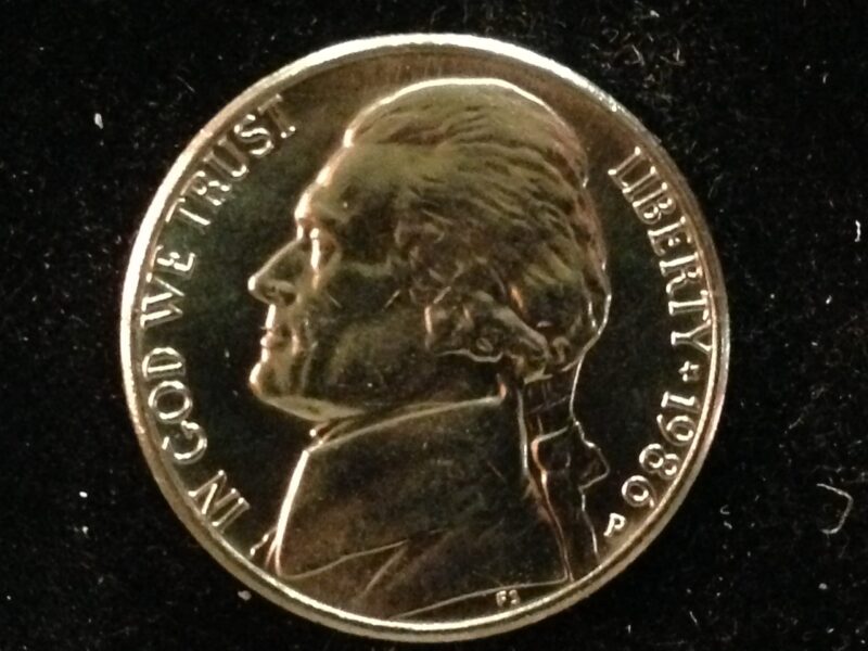 1986-P Jefferson Nickel Gem BU