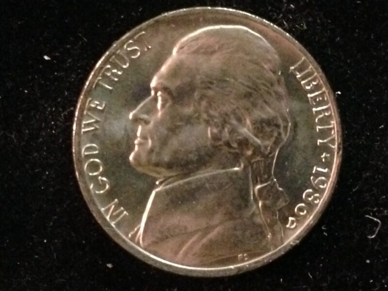 1986-D Jefferson Nickel Gem BU