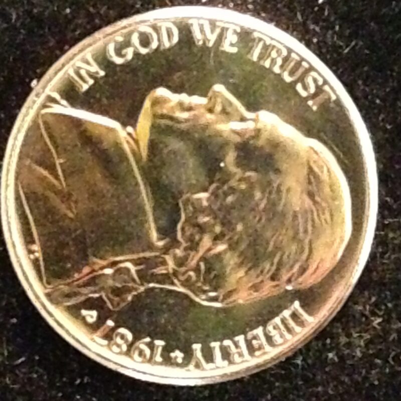 1987-P Jefferson Nickel Gem BU