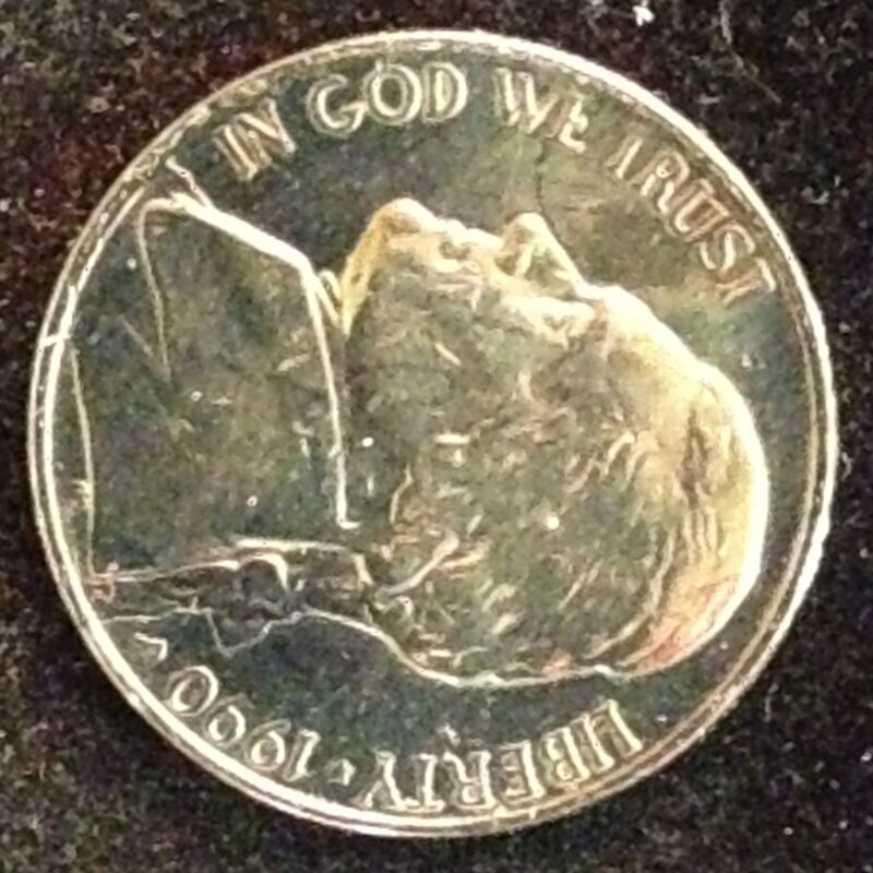 1990-P Jefferson Nickel Gem BU