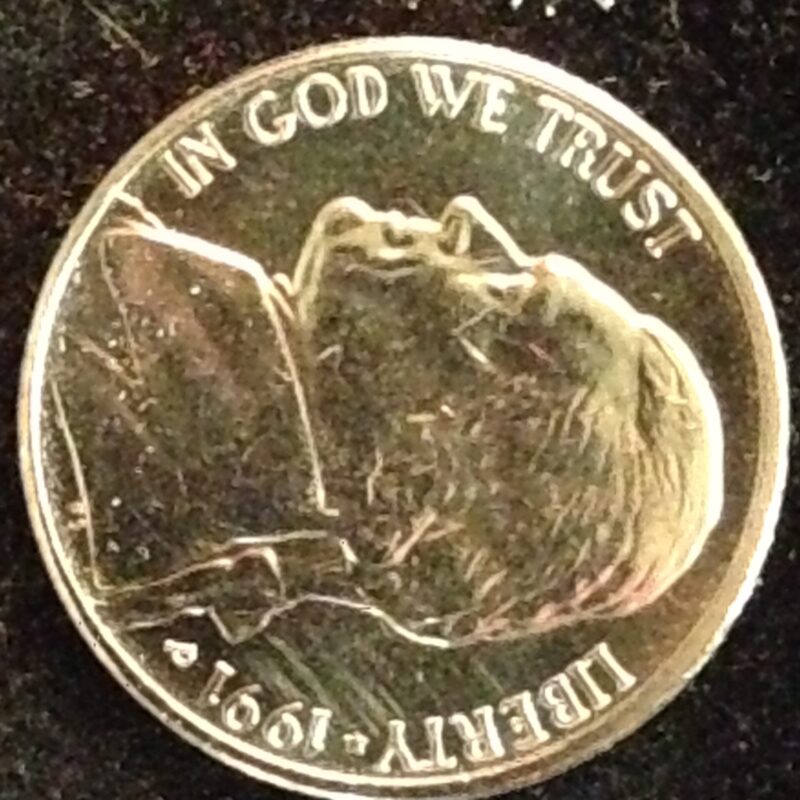 1991-P Jefferson Nickel Gem BU
