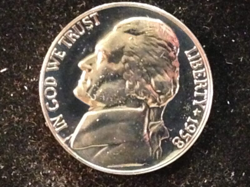 1958 Jefferson Nickel Gem Proof