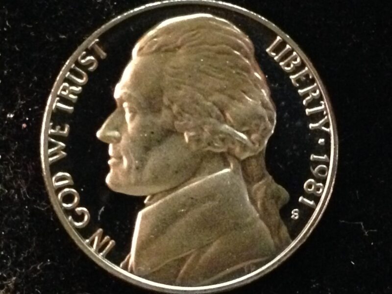 1981-S Ty II Jefferson Nickel Gem Proof