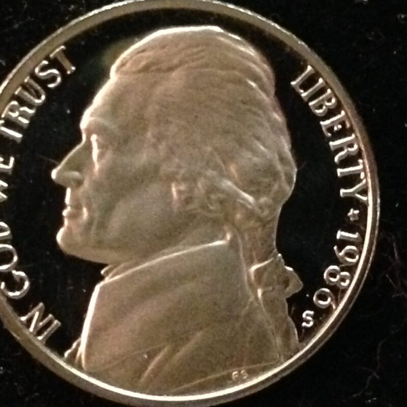 1986-S  Jefferson Nickel Gem Proof