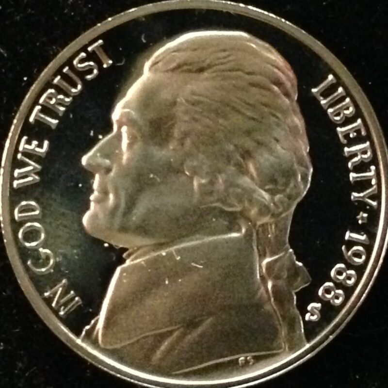 1988-S  Jefferson Nickel Gem Proof