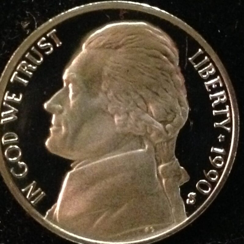 1990-S  Jefferson Nickel Gem Proof