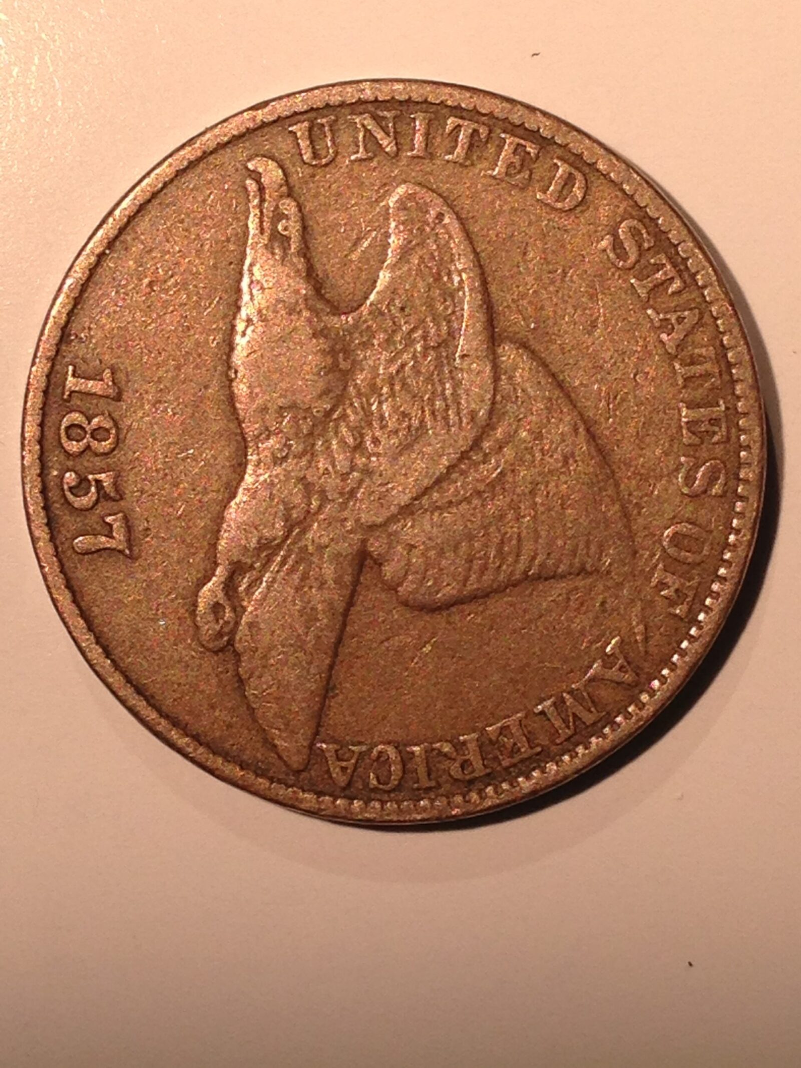 1857 Flying Eagle Cent G