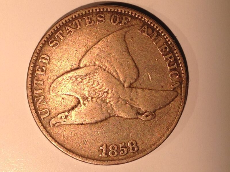 1858 Flying Eagle Cent Small Letters VG
