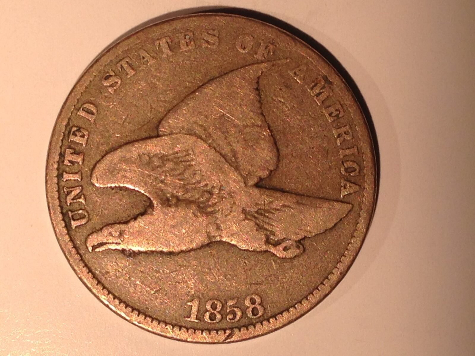 1858 Flying Eagle Cent Large Letters G