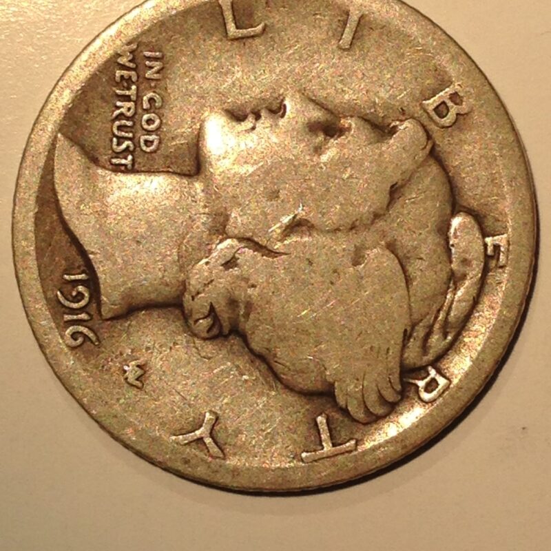 1916-S Mercury Dime F