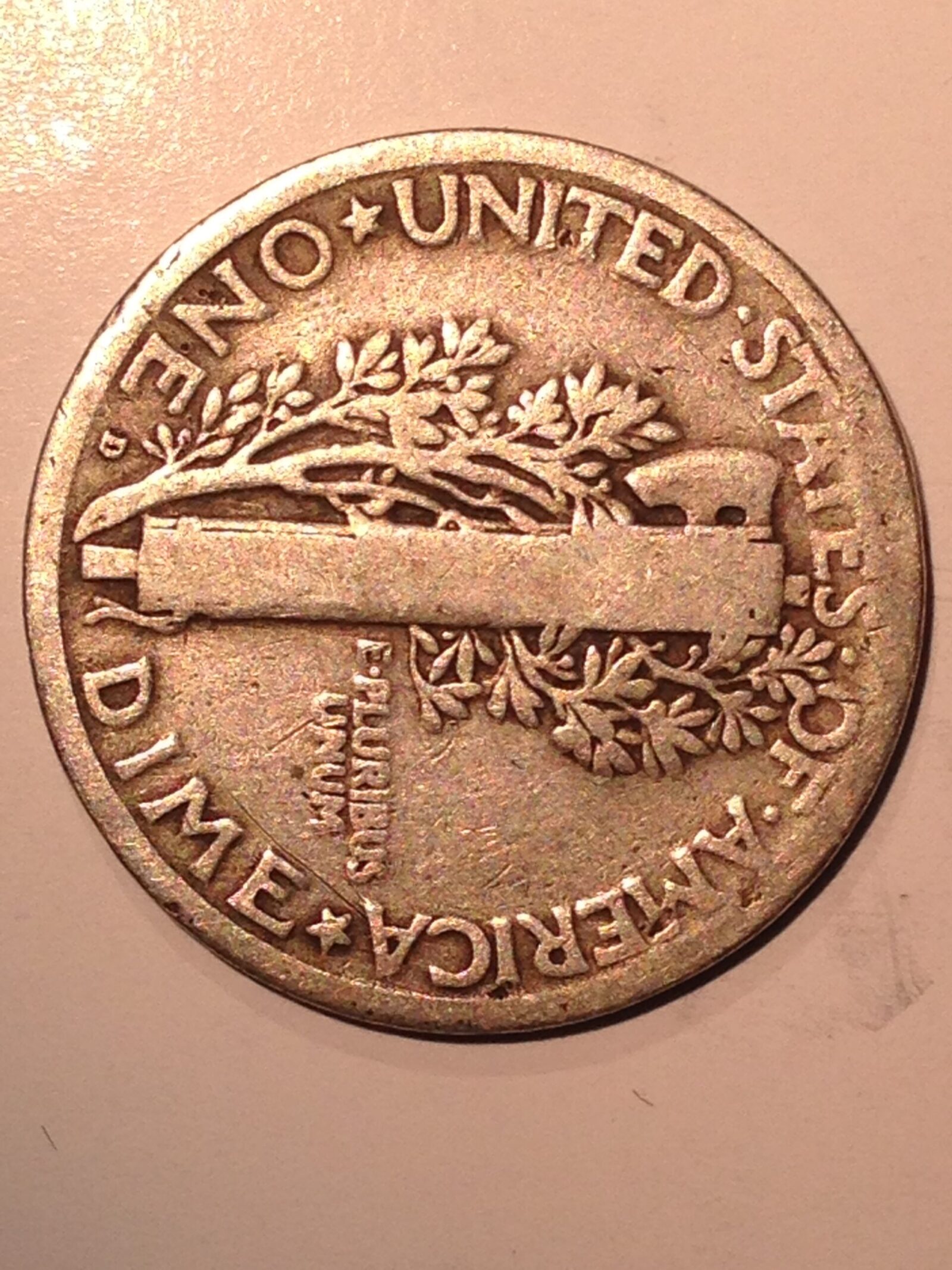 1918-D Mercury Dime F - Image 2