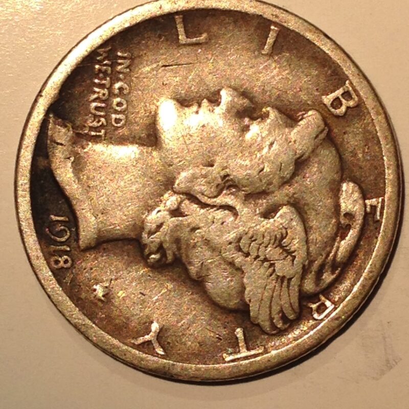 1918-S Mercury Dime F