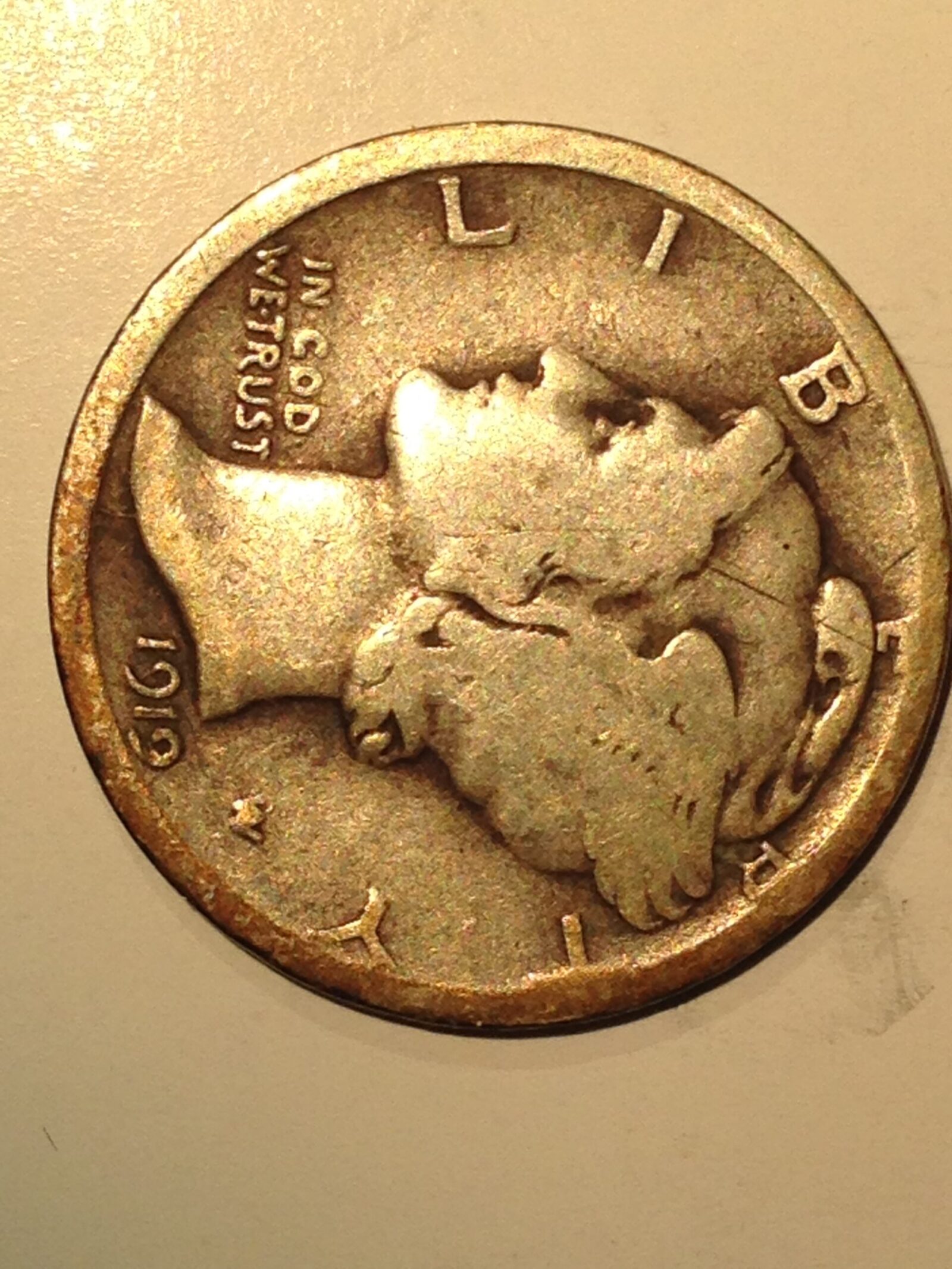 1919-D Mercury Dime G